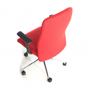 silla de oficina rojo smith tela brazos fijos 7