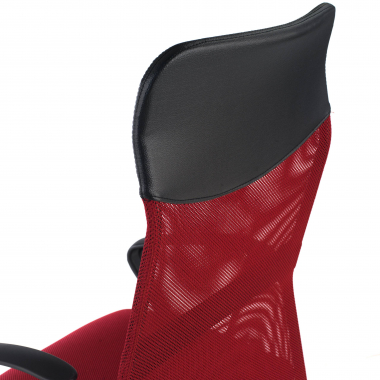 silla de oficina rojo nova malla brazos fijos 6
