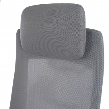 silla ergonomica gris estructura negra tela brazos regulables 3d 5