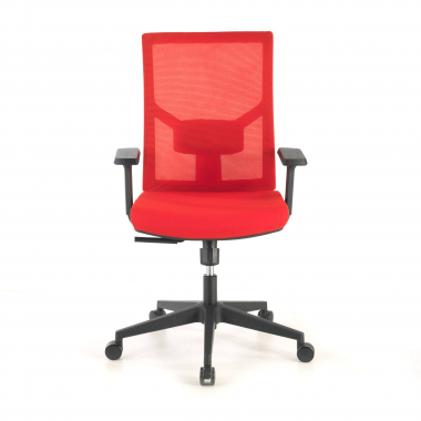 silla ergonomica rojo estructura negra reposacabezas malla brazos regulables 1d soporte lumbar 4