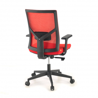 silla ergonomica rojo estructura negra reposacabezas malla brazos regulables 1d soporte lumbar 7