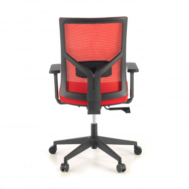 silla ergonomica rojo estructura negra reposacabezas malla brazos regulables 1d soporte lumbar 8