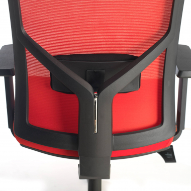 silla ergonomica rojo estructura negra reposacabezas malla brazos regulables 1d soporte lumbar 6