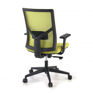 silla ergonomica verde estructura negra reposacabezas malla brazos regulables 1d soporte lumbar 7