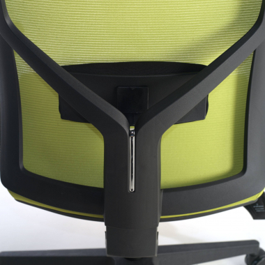 silla ergonomica verde estructura negra reposacabezas malla brazos regulables 1d soporte lumbar 6