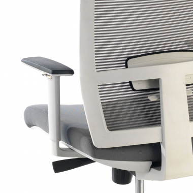 silla ergonomica blanco gris estructura blanca malla brazos regulables 1d soporte lumbar 7