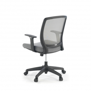 silla giratoria gris silla estructura negra malla brazos regulables 1d 8