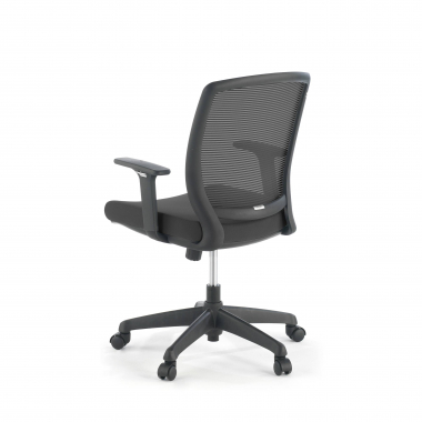 silla giratoria negro silla estructura negra malla brazos regulables 1d 8