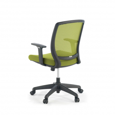silla giratoria verde silla estructura negra malla brazos regulables 1d 8