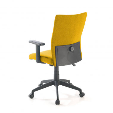 silla giratoria amarillo kobe tela brazos fijos soporte lumbar 8