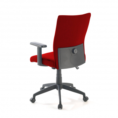 silla giratoria rojo kobe tela brazos fijos soporte lumbar 8
