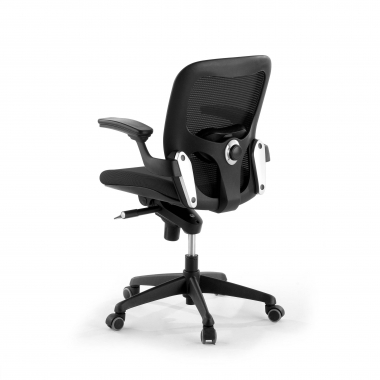 silla ergonomica negro silla de oficina malla brazos moviles soporte lumbar 8