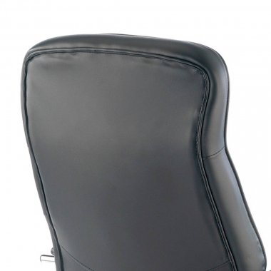 sillon de oficina negro glencoe piel sintetica brazos tapizados 8