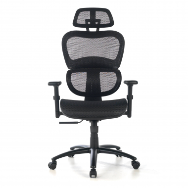 silla ergonomica negro estructura negra malla brazos regulables 3d doble soporte lumbar reposacabezas 5