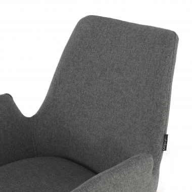 silla confidente antracita estructura patin tela brazos fijos 5