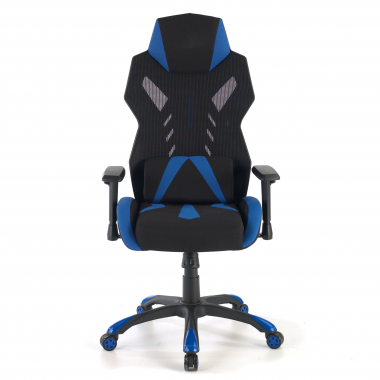 silla gaming azul fenix malla brazos regulables 3d 3