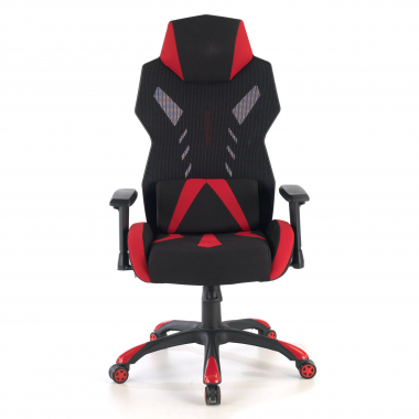 silla gaming rojo fenix malla brazos regulables 3d 3