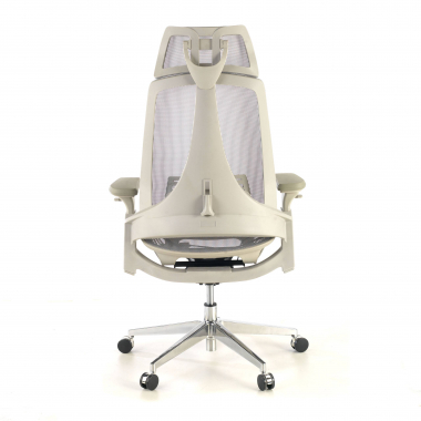 silla ergonomica blanco gris thunder malla brazos regulables 3d soporte lumbar reposacabezas 8