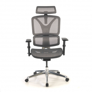 silla ergonomica gris focus malla brazos regulables 3d soporte lumbar 5