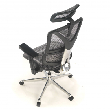 silla ergonomica gris focus malla brazos regulables 3d soporte lumbar 10