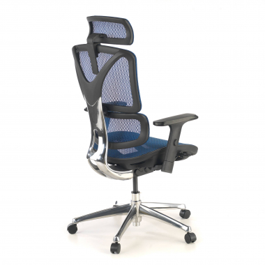 silla ergonomica azul focus malla brazos regulables 3d soporte lumbar 7