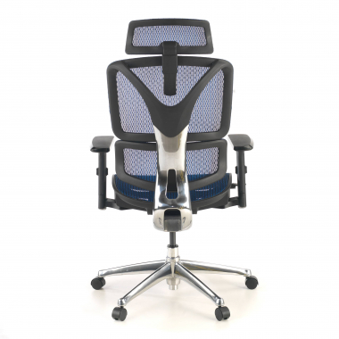 silla ergonomica azul focus malla brazos regulables 3d soporte lumbar 9