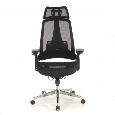silla ergonomica negro thunder malla brazos regulables 3d soporte lumbar reposacabezas 6