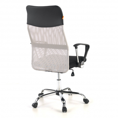 silla de oficina gris nova malla brazos fijos 7