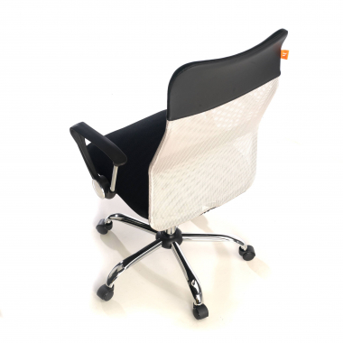 silla de oficina gris nova malla brazos fijos 9