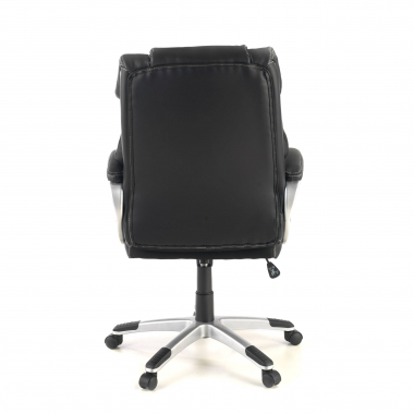 sillon de oficina negro alaska piel sintetica brazos tapizados 9