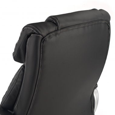 sillon de oficina negro alaska piel sintetica brazos tapizados 6