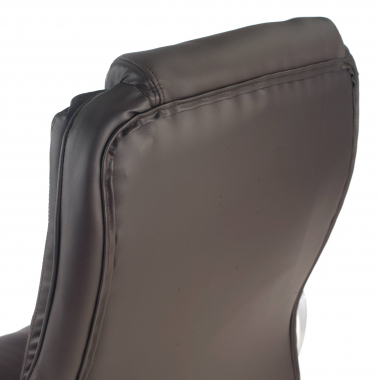 sillon de oficina marron baltimore piel sintetica brazos tapizados 6