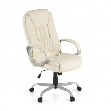 sillon de oficina blanco baltimore piel sintetica brazos tapizados 1