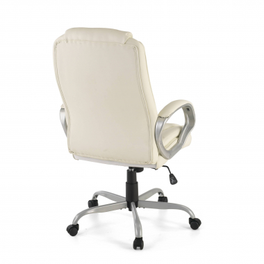 sillon de oficina blanco baltimore piel sintetica brazos tapizados 9