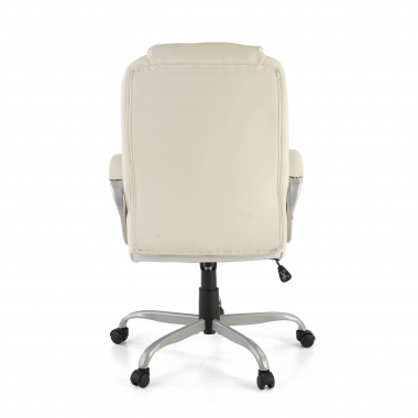 sillon de oficina blanco baltimore piel sintetica brazos tapizados 10