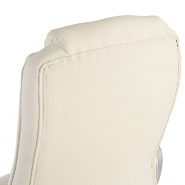 sillon de oficina blanco baltimore piel sintetica brazos tapizados 7
