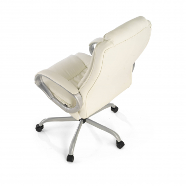 sillon de oficina blanco baltimore piel sintetica brazos tapizados 8