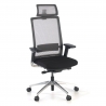 Silla de Oficina Global, mecanismo sincronizado, reposacabezas, red