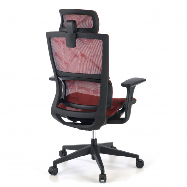 silla ergonomica rojo winter malla brazos regulables 3d doble soporte lumbar reposacabezas 7