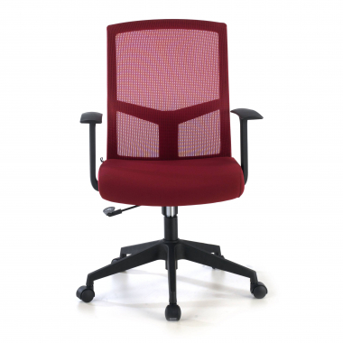 silla giratoria rojo silla de escritorio malla brazos fijos soporte lumbar 9