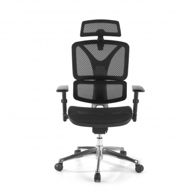 silla ergonomica negro focus malla brazos regulables 3d soporte lumbar 5