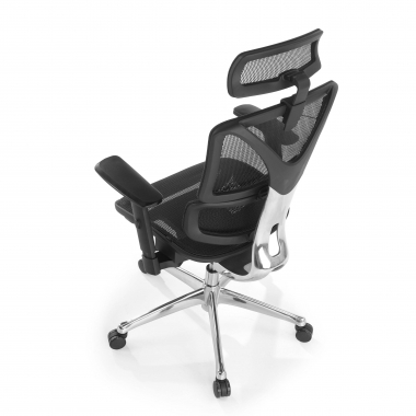 silla ergonomica negro focus malla brazos regulables 3d soporte lumbar 8