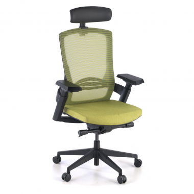 silla ergonomica verde wagner malla brazos regulables 3d soporte lumbar 1