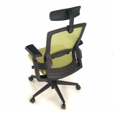 silla ergonomica verde wagner malla brazos regulables 3d soporte lumbar 10