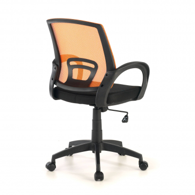 silla de escritorio infantil naranja canton malla brazos fijos 6