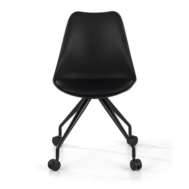 silla de escritorio infantil negro silla de escritorio plastico sin brazos 3