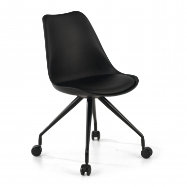 silla de escritorio infantil negro silla de escritorio plastico sin brazos 1