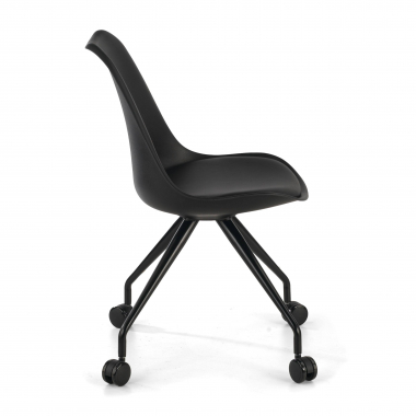 silla de escritorio infantil negro silla de escritorio plastico sin brazos 4