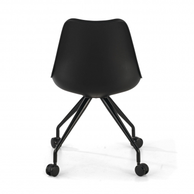 silla de escritorio infantil negro silla de escritorio plastico sin brazos 6