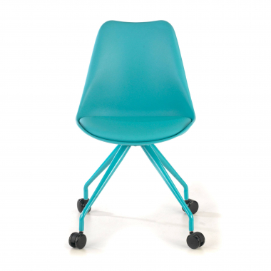 silla de escritorio infantil azul silla de escritorio plastico sin brazos 3